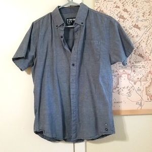 Zoo York Grey Short Sleeve Button Down